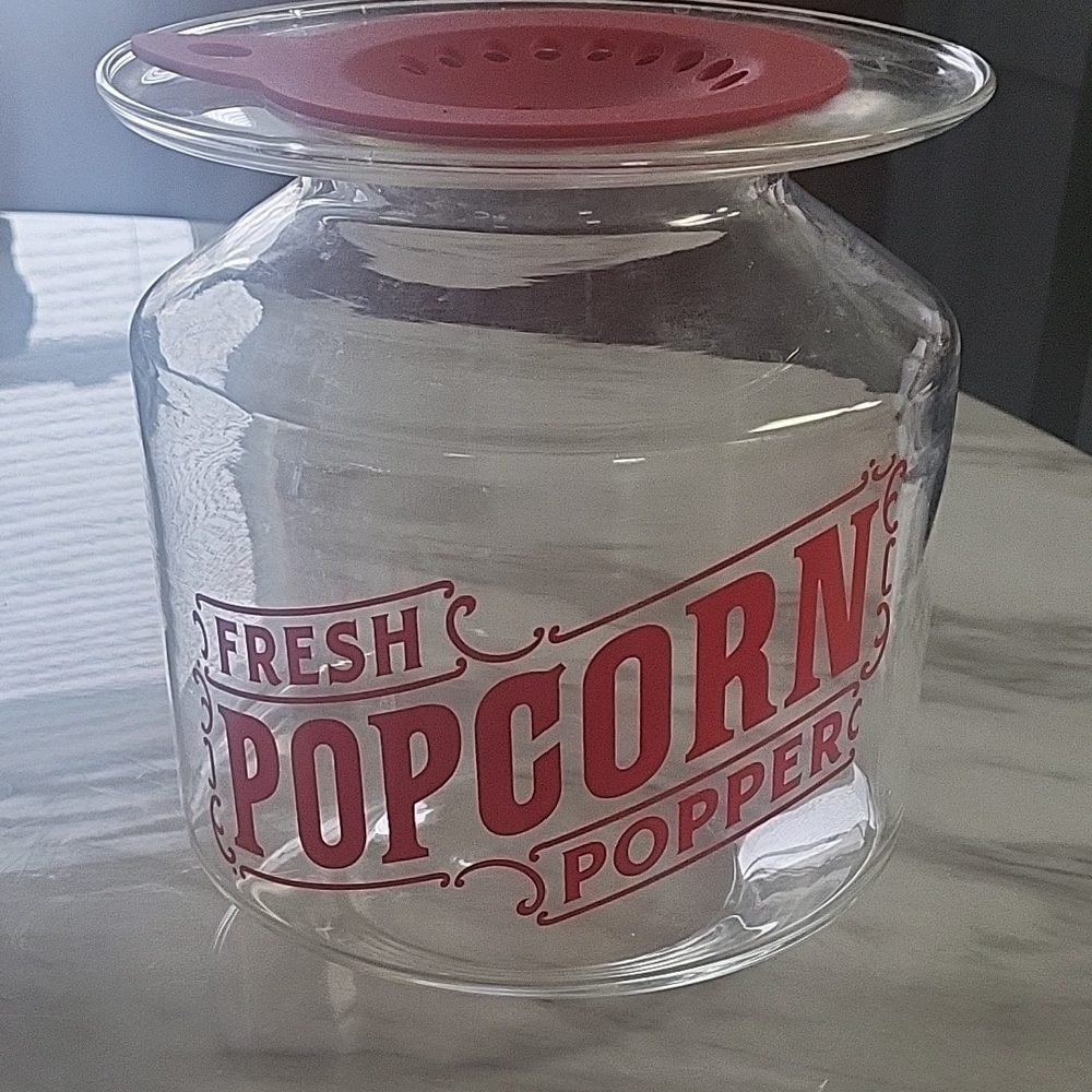Fresh Popcorn Popper Glass Jar